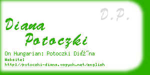 diana potoczki business card